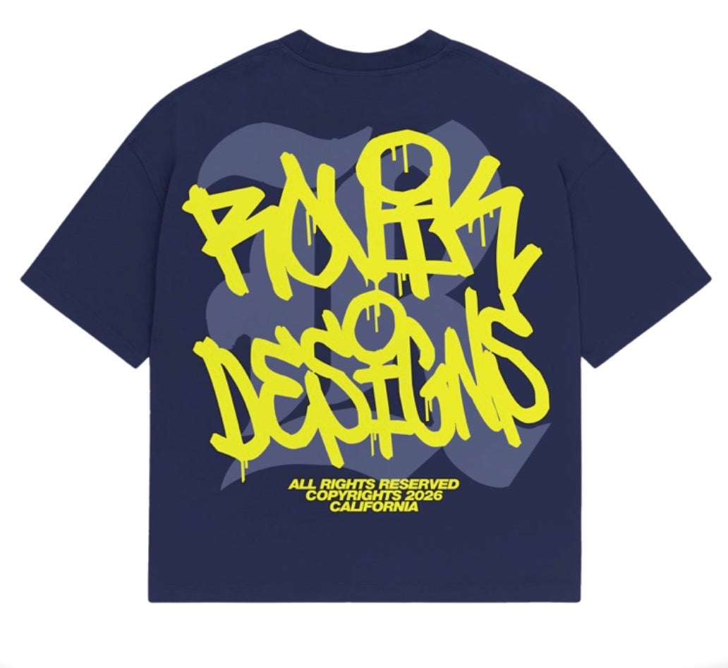 Navy Blue Rovik Riot T-shirt (PRE-ORDER)
